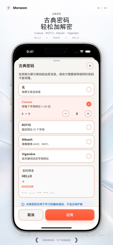 Morseon 古典密码